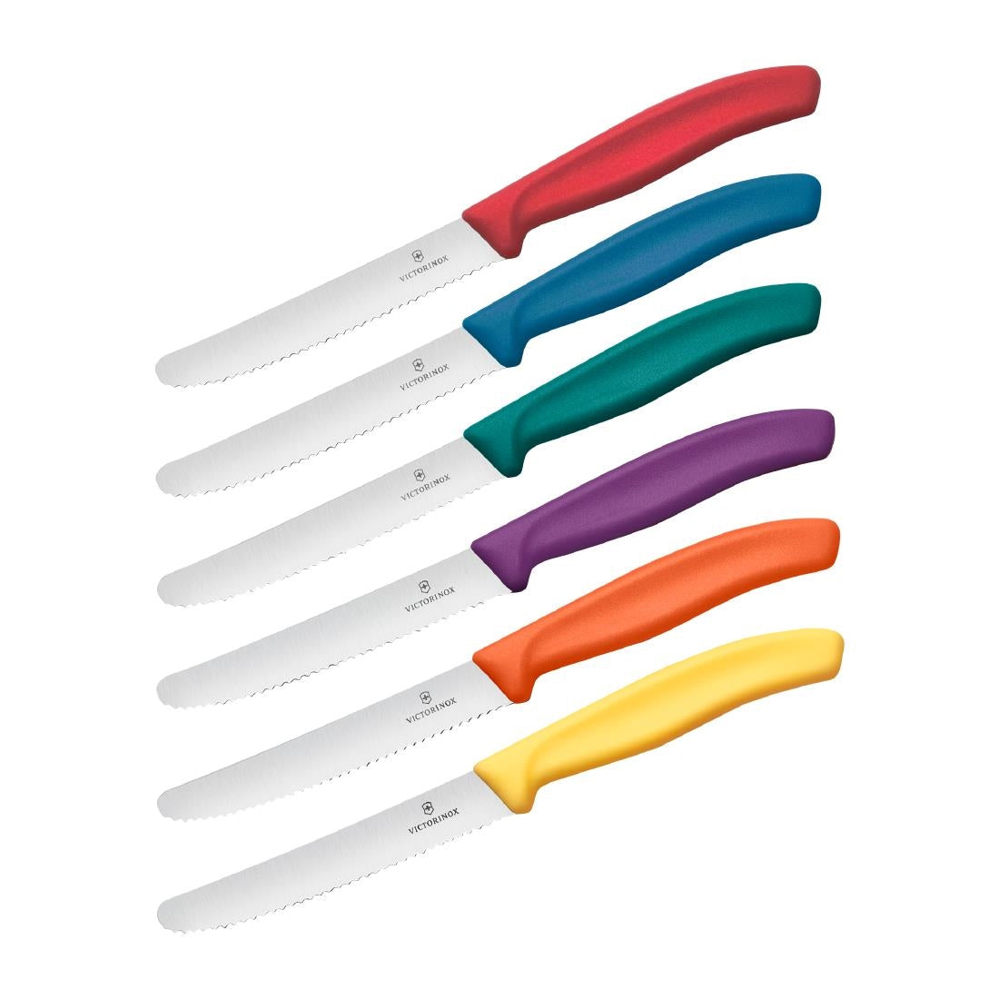 Victorinox Swiss Classic Tomato & Table Knife Mixed Colour 11cm (6 Pack)