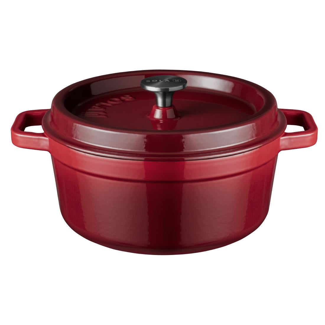 Churchill Cast Iron Dish Red 24cm