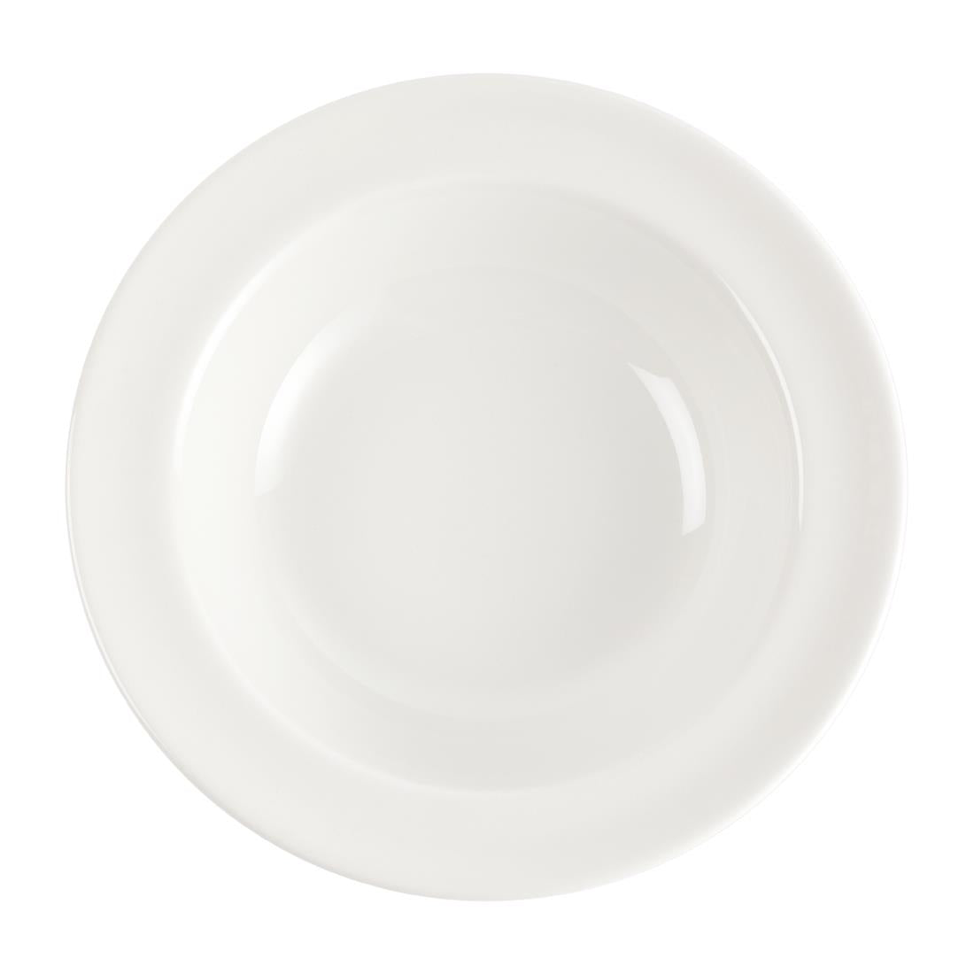 Churchill Whiteware Rimmed Fruit Bowls 190ml (24 Pack)