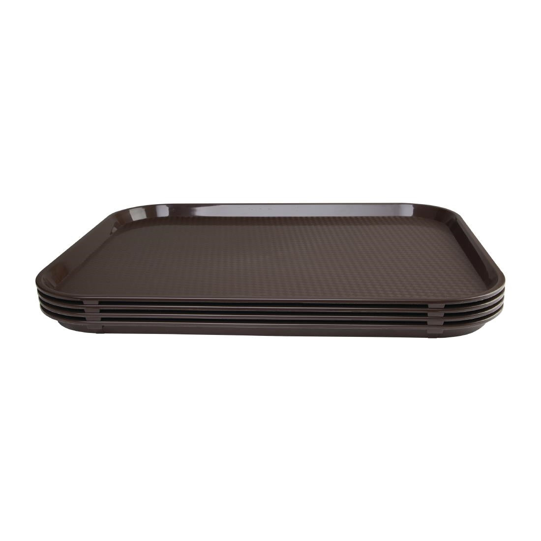 Olympia Kristallon PP Rectangular Tray Brown 350x450mm