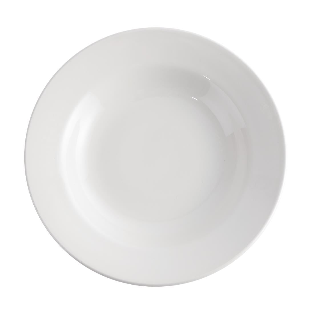 Churchill Whiteware Classic Rimmed Soup Bowls 230mm (24 Pack)