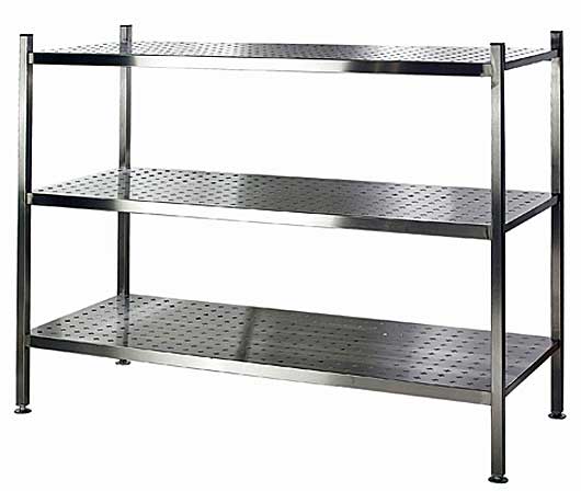 Designline Stainless Steel Perforated Shelving Storage Racks ...