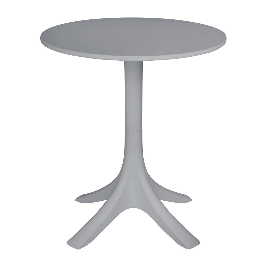 Bolero Lorenzo Round Café Table Medium Grey 600mm