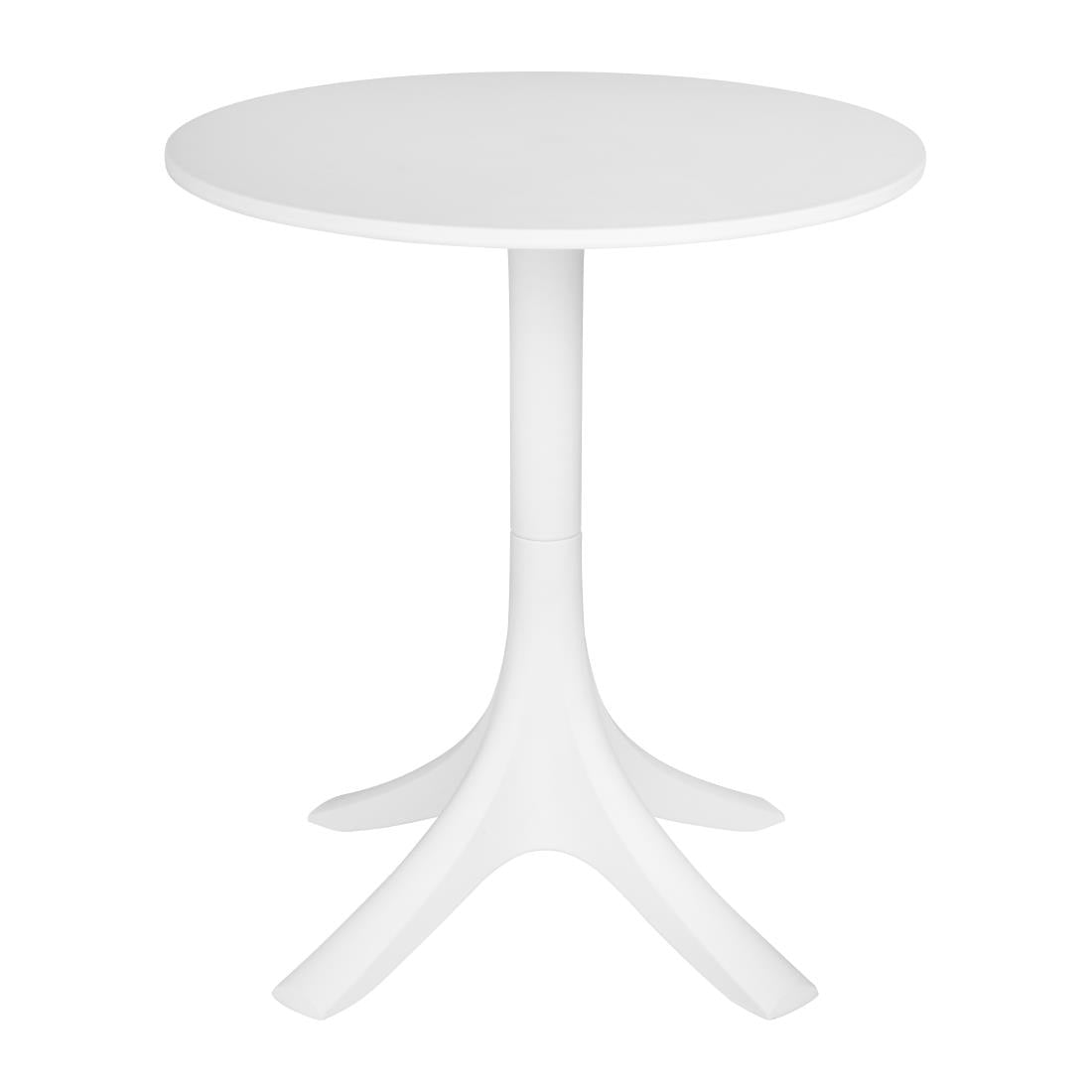 Bolero Mateo Round Café Table White 600mm