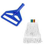 Jantex Connect Wide Kentucky Cotton Mop Head 400g Blue
