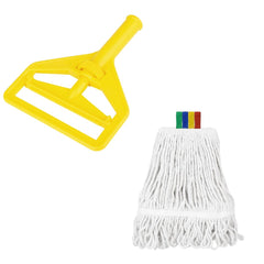 Jantex Connect Wide Kentucky Cotton Mop Head 400g, Colour Coded