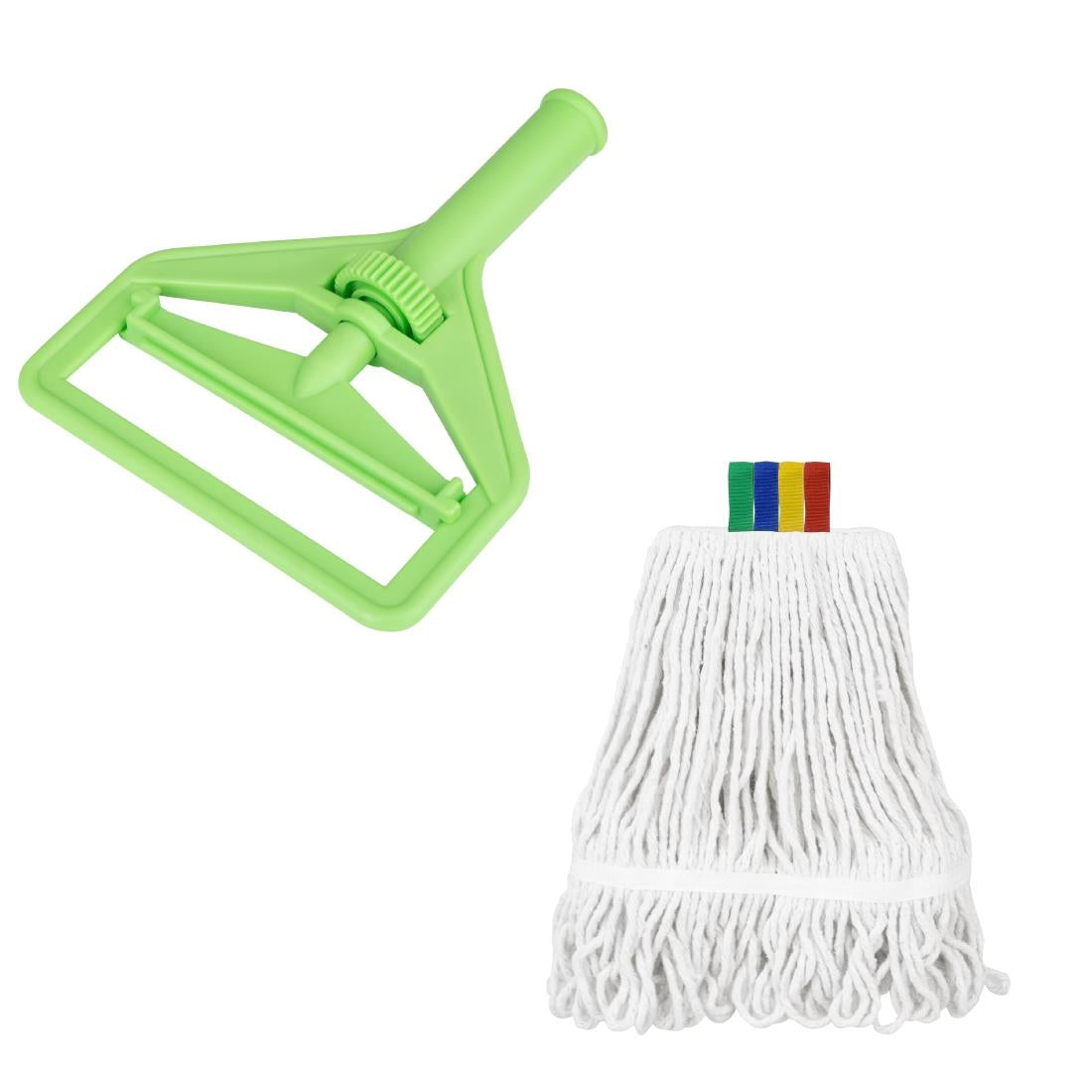 Jantex Connect Wide Kentucky Cotton Mop Head 400g Green