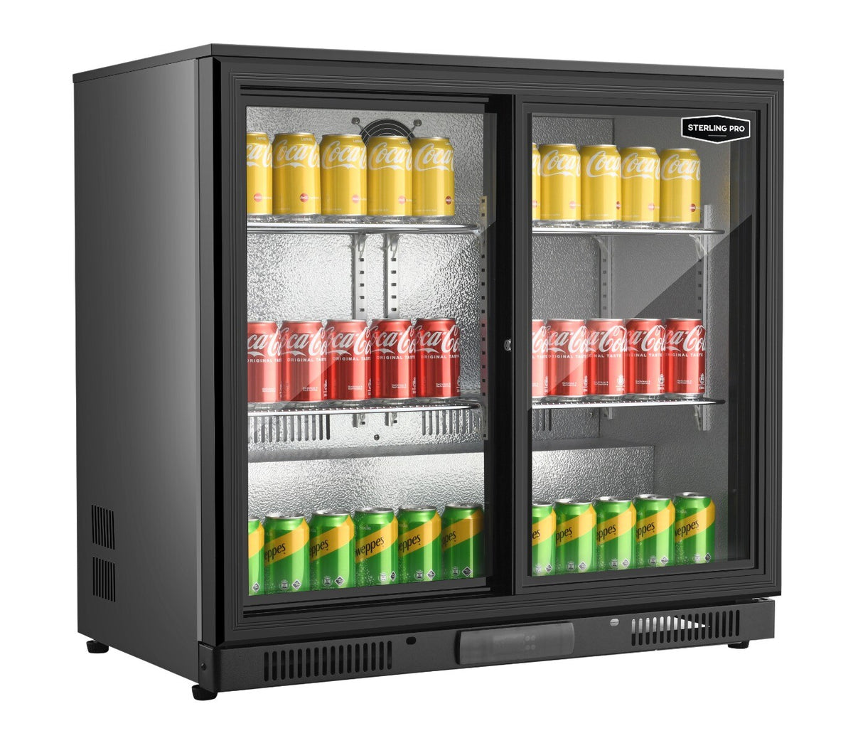 Sterling Pro Green SP2HC 180 Bottle Double Door Bottle Cooler - Advantage Catering Equipment