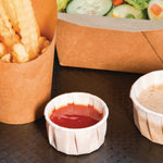4 Aces Recyclable Paper Sauce Pots Medium 59ml (250 Pack)