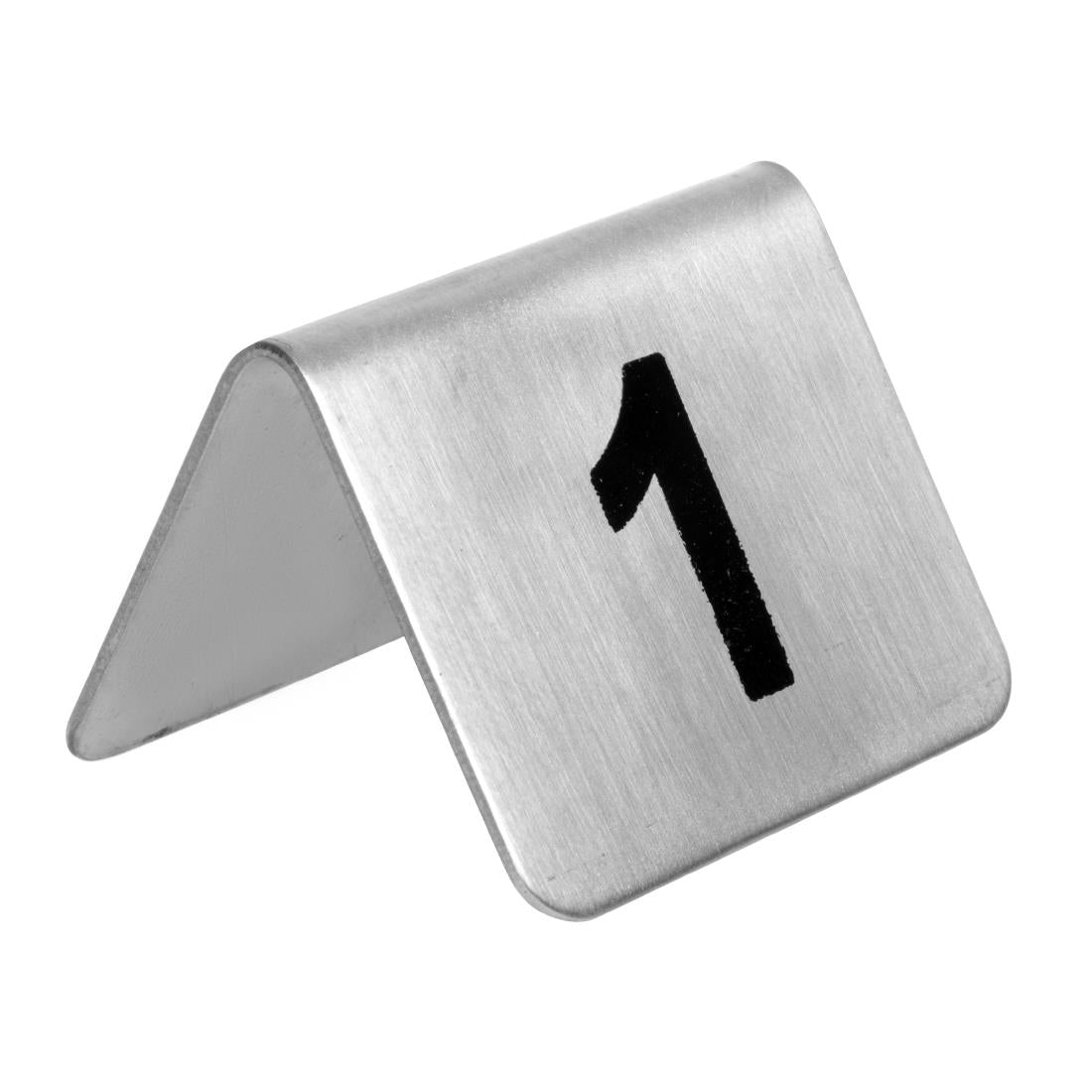 Olympia Brushed Steel Table Numbers 1-10