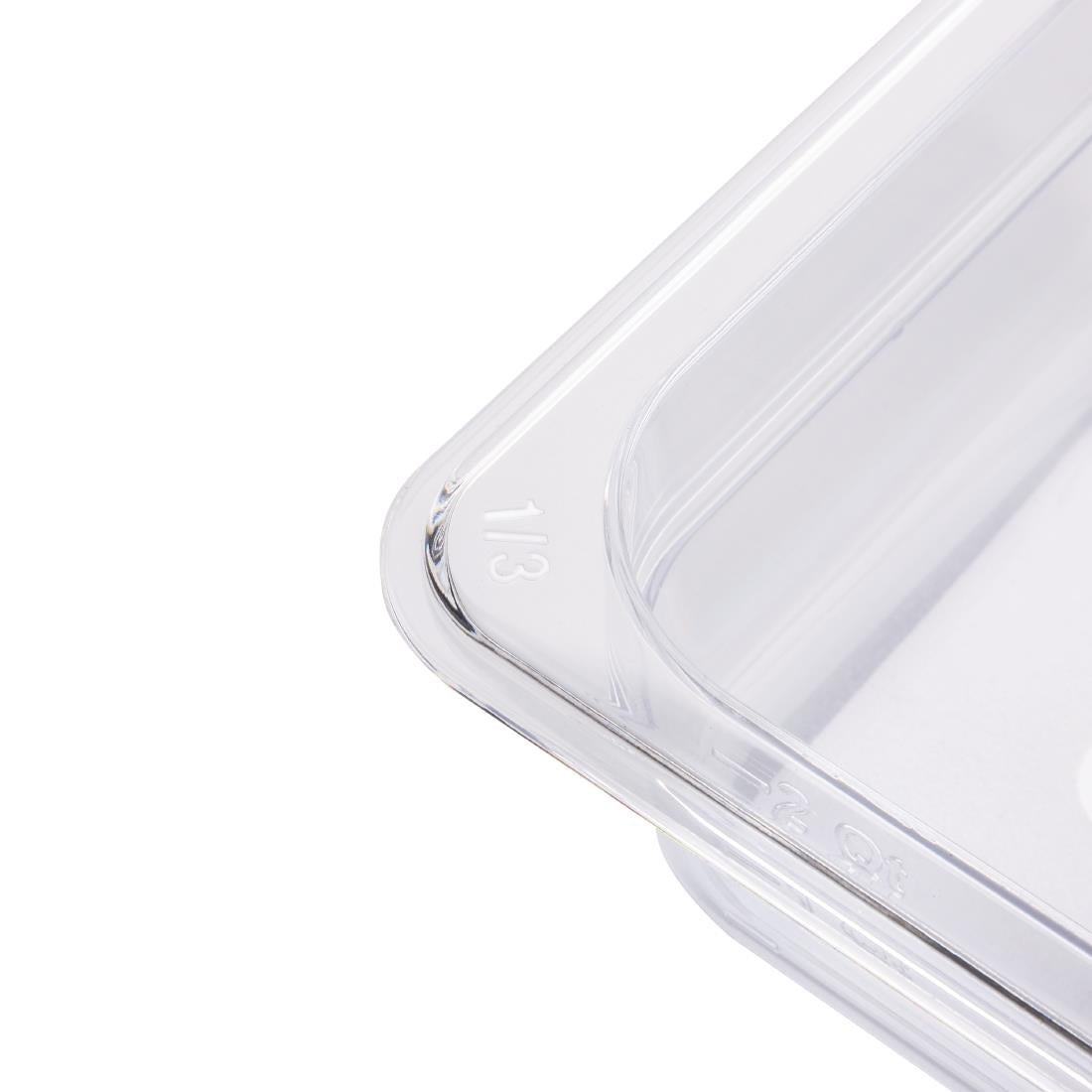 Vogue ABS Gastronorm Tray Clear GN 1/3 65mm