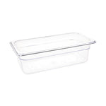 Vogue ABS Gastronorm Tray Clear GN 1/3 100mm