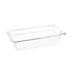 Vogue ABS Gastronorm Tray Clear GN 1/4 65mm