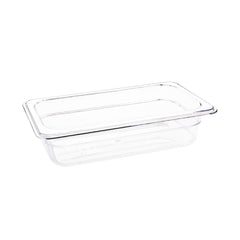 Vogue ABS Gastronorm Tray Clear GN 1/4 65mm