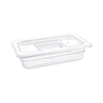 Vogue ABS Gastronorm Tray Clear GN 1/4 65mm