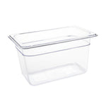 Vogue ABS Gastronorm Tray Clear GN 1/4 150mm