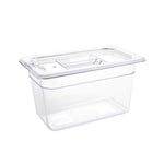 Vogue ABS Gastronorm Tray Clear GN 1/4 150mm