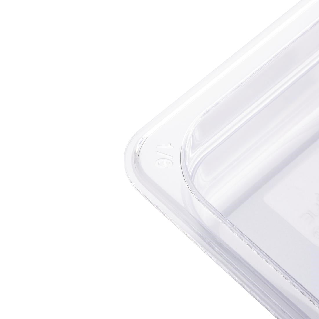 Vogue ABS Gastronorm Tray Clear GN 1/6 100mm