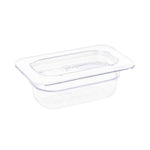 Vogue ABS Gastronorm Tray Clear GN 1/9 65mm