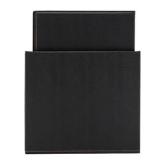 Securit Contemporary A4 Menu Covers with Wooden Storage Box Black