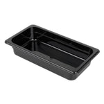 Vogue ABS Gastronorm Tray Black GN 1/3 65mm