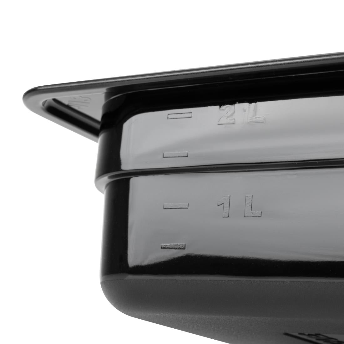 Vogue ABS Gastronorm Tray Black GN 1/3 65mm