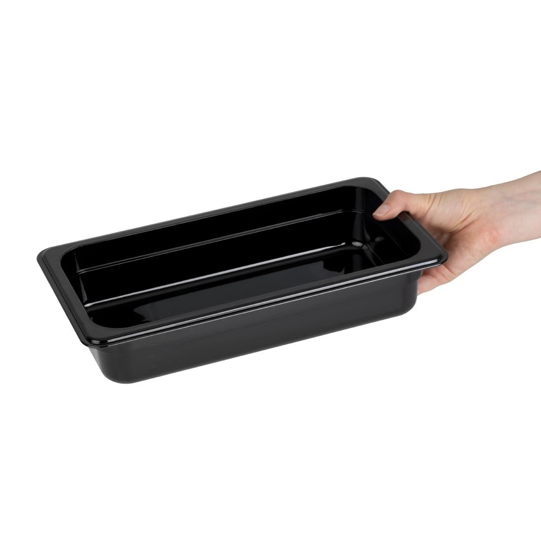 Vogue ABS Gastronorm Tray Black GN 1/3 65mm