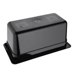 Vogue ABS Gastronorm Tray Black GN 1/3 150mm