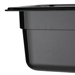 Vogue ABS Gastronorm Tray Black GN 1/6 100mm
