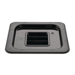 Vogue ABS Gastronorm Lid Black GN 1/6