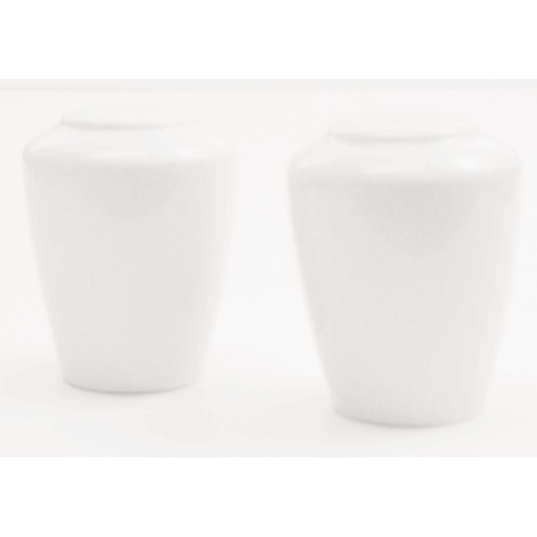 Steelite Simplicity White Harmony Pepper Shakers (12 Pack)