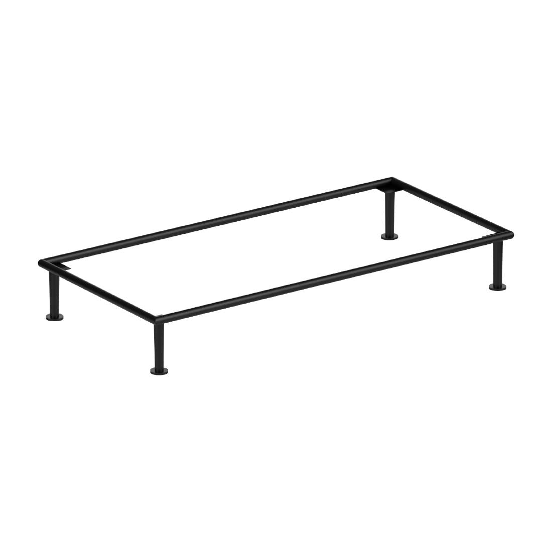 Steelite DWH Buffet Black Rectangular Riser 610x280x75mm