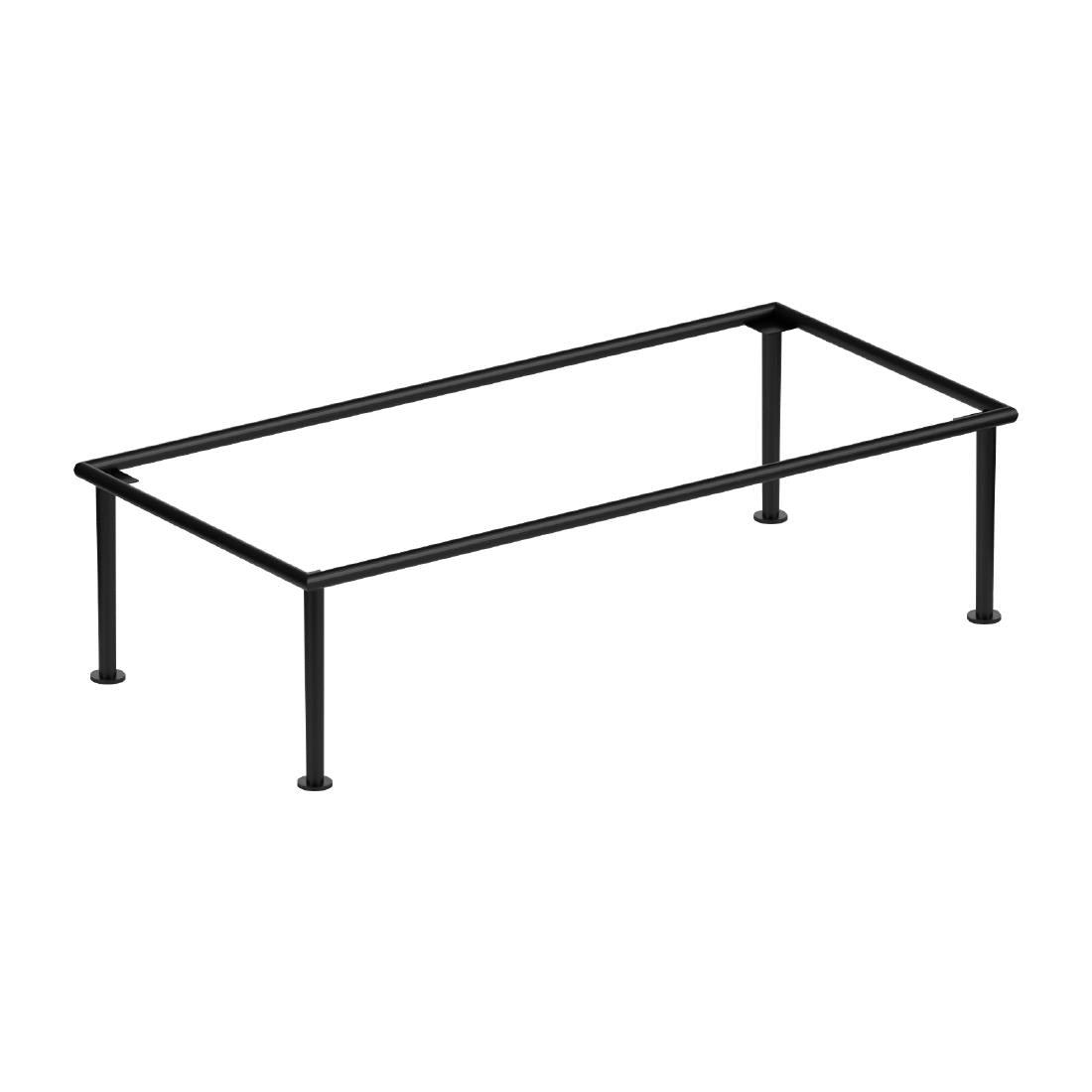Steelite DWH Buffet Black Rectangular Riser 610x280x150mm