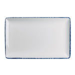 Steelite Blue Dapple Rectangle Trays 305 x 191mm (12 Pack)
