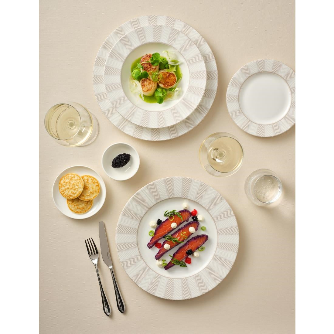 William Edwards Bakewell Classic Plates Taupe 300mm (12 Pack)