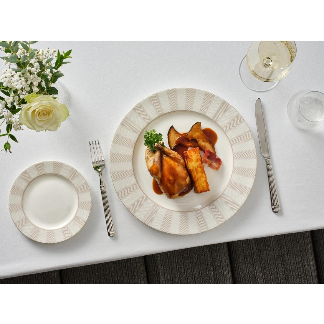 William Edwards Bakewell Classic Plates Taupe 300mm (12 Pack)