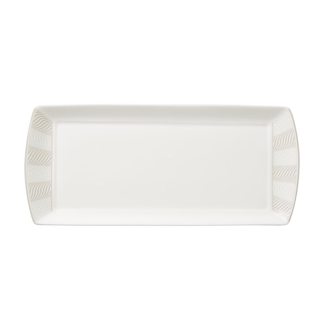 William Edwards Bakewell Rectangle Trays Taupe 340x150mm (12 Pack)