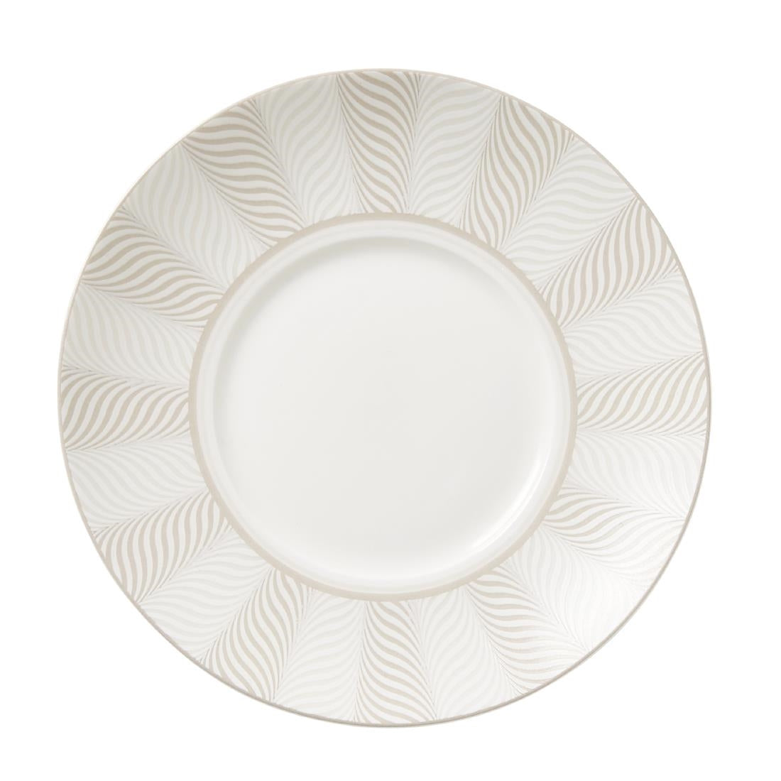 William Edwards Bakewell Coupe Saucers Taupe 160mm (12 Pack)