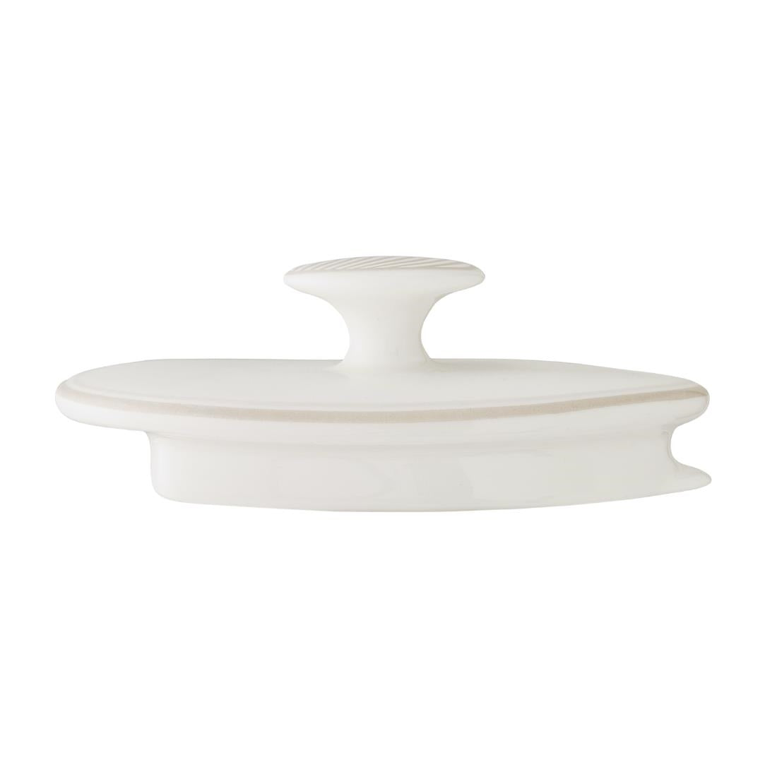 William Edwards Bakewell Lids for 2-Cup Oval Teapots Taupe (6 Pack)
