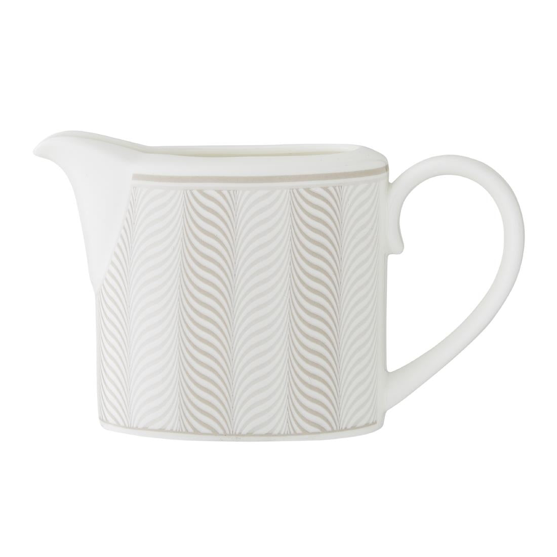 William Edwards Bakewell Coupe Milk Jugs Taupe 220ml (12 Pack)