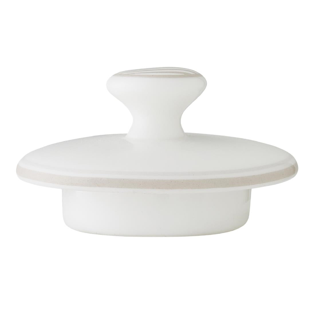 William Edwards Bakewell Lids for Connoisseur Beverage Pots Taupe (6 Pack)
