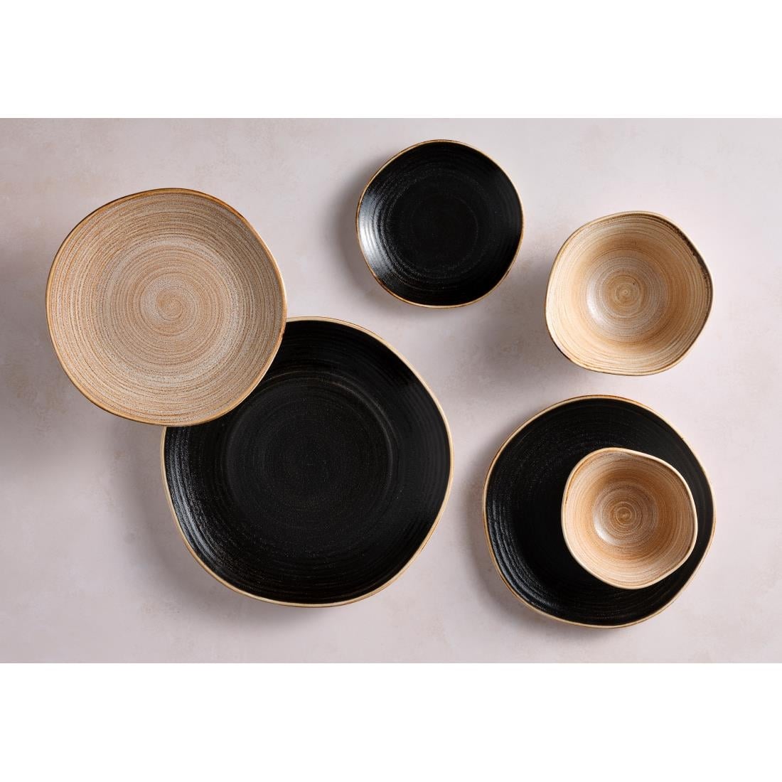 Steelite Orbita Tall Bowls Fuse Sable 180mm (12 Pack)