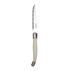 Laguiole Serrated Steak Knives White Handle (6 Pack)