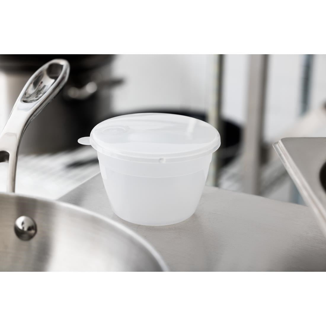 KitchenCraft Polypropylene Pudding Basins 140ml (6 Pack)