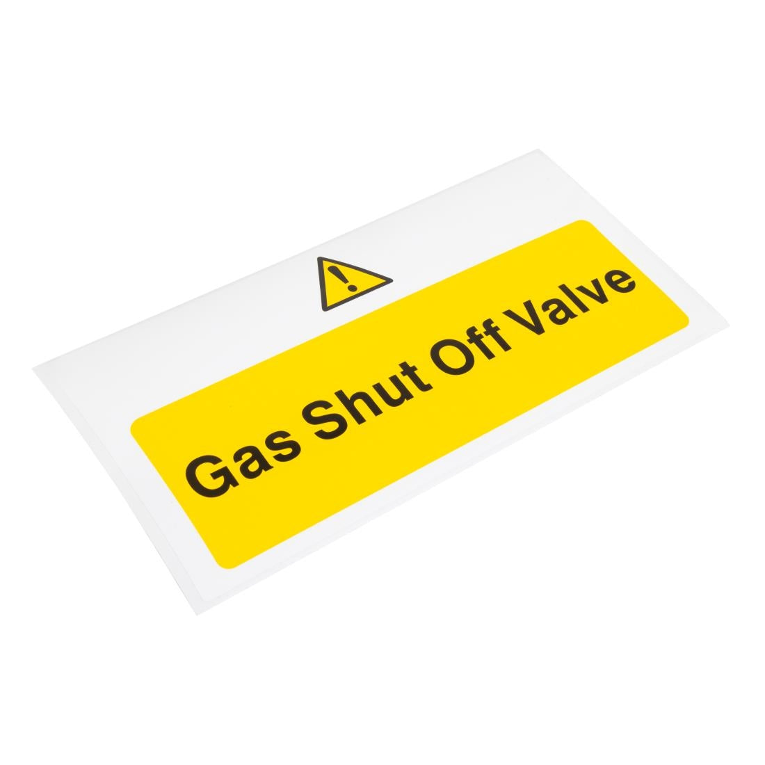 Gas Shut Off Valve Sign