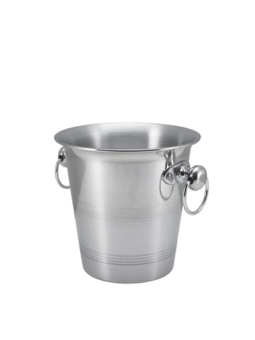 Genware 004 Aluminium Wine Bucket With Ring Hdls 3.25Ltr