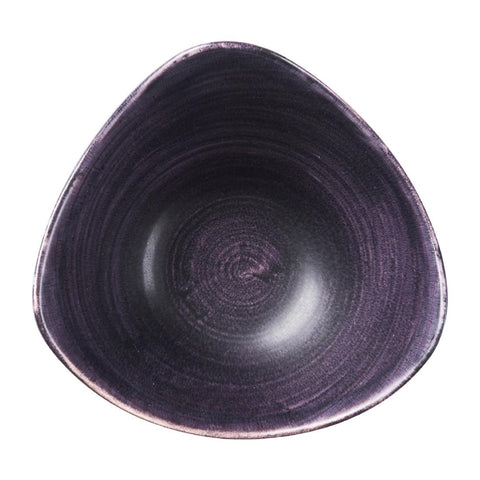 Churchill Stonecast Patina Deep Purple Triangle Bowl 153mm (Pack of 12)