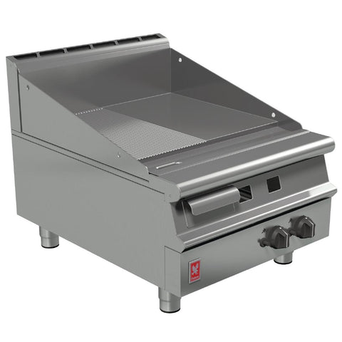 Falcon Dominator Plus 600mm Wide Half Ribbed Natural Gas Griddle G3641R