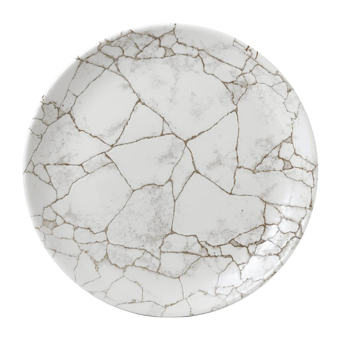 Studio Prints Kintsugi Agate Grey Coupe Plate product image