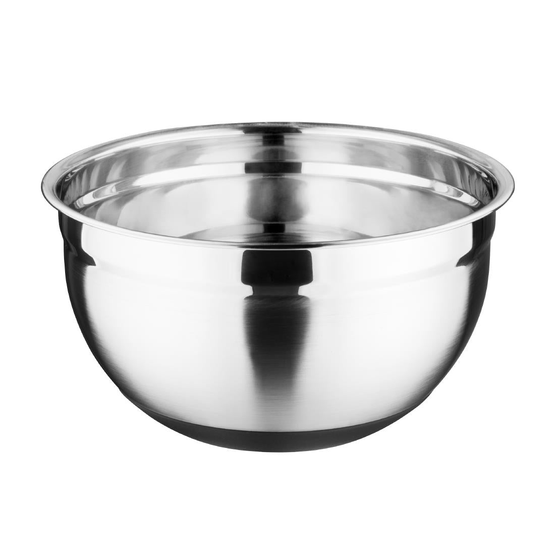 Vogue Stainless Steel Mixing Bowl with Silicone Base 5Ltr product image